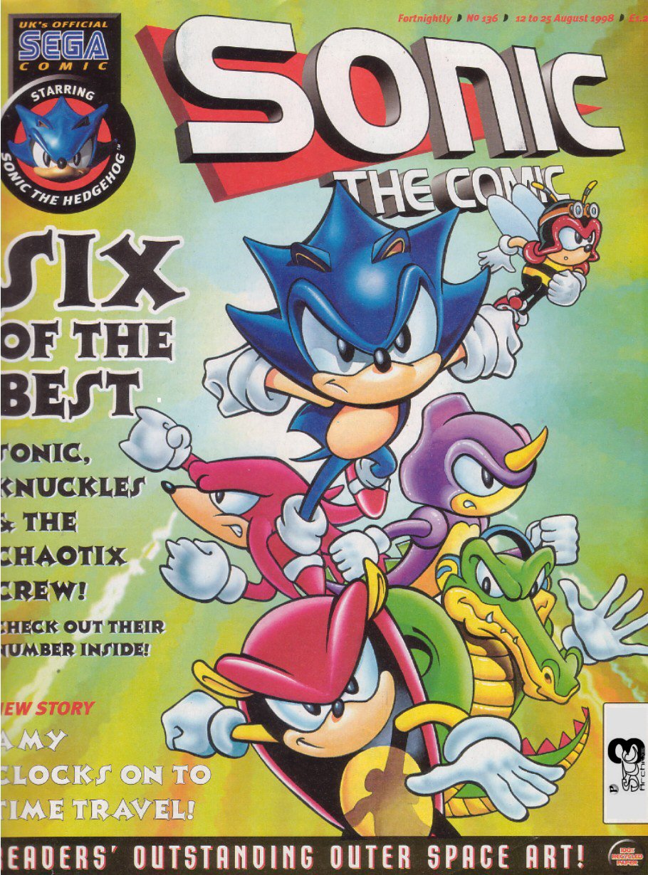Sonic - The Comic Issue No. 136 Comic cover page
